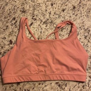pink sports bra